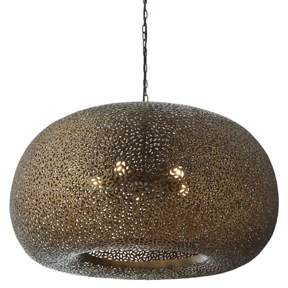 Metropolitan N1504 Moradabad 5 Light 35" Wide Pendant - Brass