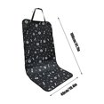 thumbnail image 3 of FYTPOV Dog Car Seat Cover for Front Seat, Pet Vehicle Seat, Cute Paws Bones Print Car Seat Cover, Non-Slip Black Cover for SUV, Truck, Jeep, 3 of 5
