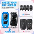 thumbnail image 2 of Key Fob Cover Compatible with Fit for Buick Envista Enclave Encore GX Verano Regal Lacrosse Keychain Case Holder Protector,Blue, 2 of 6