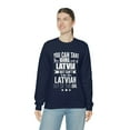 thumbnail image 4 of Can take girl out Latvia Can't take Latvian Pride Unisex Sweatshirt S-2XL, 4 of 6