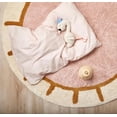 thumbnail image 3 of BUNGALOWANDBEYOND Cotton Round Rug | Pastel Color Soft Rug | Round Tufted Rug | Circle Rug | Kids Room Rug | Rugs For Kids Bedroom | Boho Cotton Rug For Decor | 2.11 ft Diameter, 3 of 5
