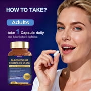 12-in-1 High Absorption Multi Source Magnesium Complex 700mg Capsules, Daily Multi Mineral Nutrient Blend for Adult & Senior Holistic Wellness, 120 Count