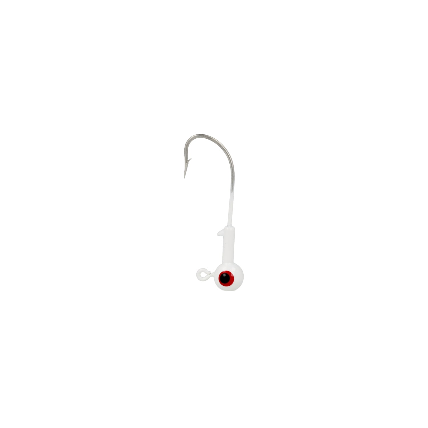 Eagle Claw Lazer Sharp Saltwater Ballhead Fishing Jig, White, 1/4 oz., SWBH14-1