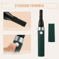 thumbnail image 2 of Unique Bargains Eyebrow Trimmer for Women Facial Hair Remover Painless Eyebrow Razor USB Rechargeable Dark Green, 2 of 8