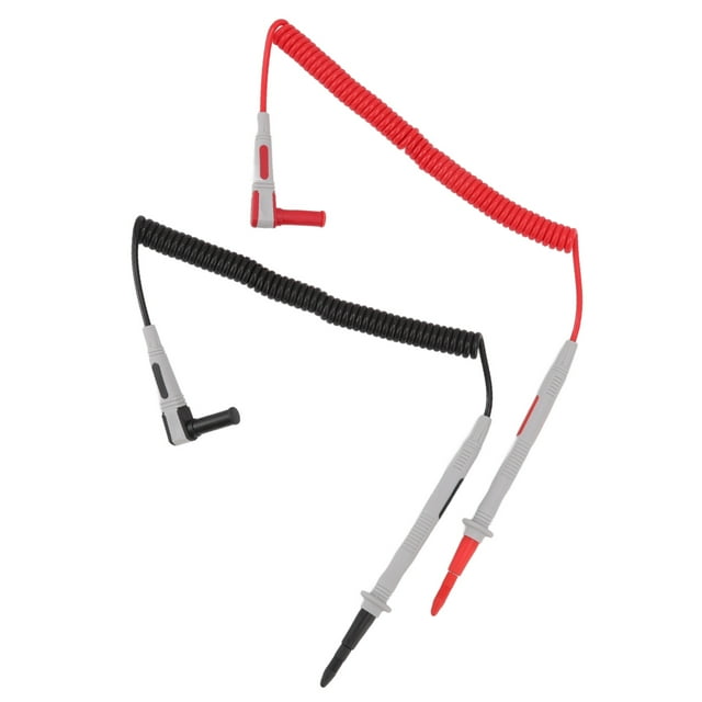 M Buder Cables de Prueba de Sonda de Multímetro Digital con Resorte Extendido 56 cm Punta Fina de Latón Niquelado 20A 1000V Accesorios Universales de Herramientas