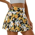 thumbnail image 3 of Xoenoiee Daisy Flower Print Women's Pleated Tennis Skirts with Pockets Athletic Golf Skorts Skirts for Workout Running Pickleball, Size S, 3 of 7