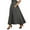 Grey, variant on Pisexur Womens Maxi Skirts Solid Color Tie Wasitband A Line Skirts Flowy Lightweight Swing Ankle Length Skirts High Waist Casual Beach Formal Business Long Skirts with Pockets