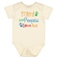 thumbnail image 3 of Inktastic Mimi and Peepaw Love Me Boys or Girls Baby Bodysuit, 3 of 5