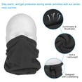 thumbnail image 4 of Unique Bargains Winter Neck Warmer, 2 Pack Drawstring Warm Face Scarf Windproof Neck Gaiter, Black, Dark Gray, 4 of 7