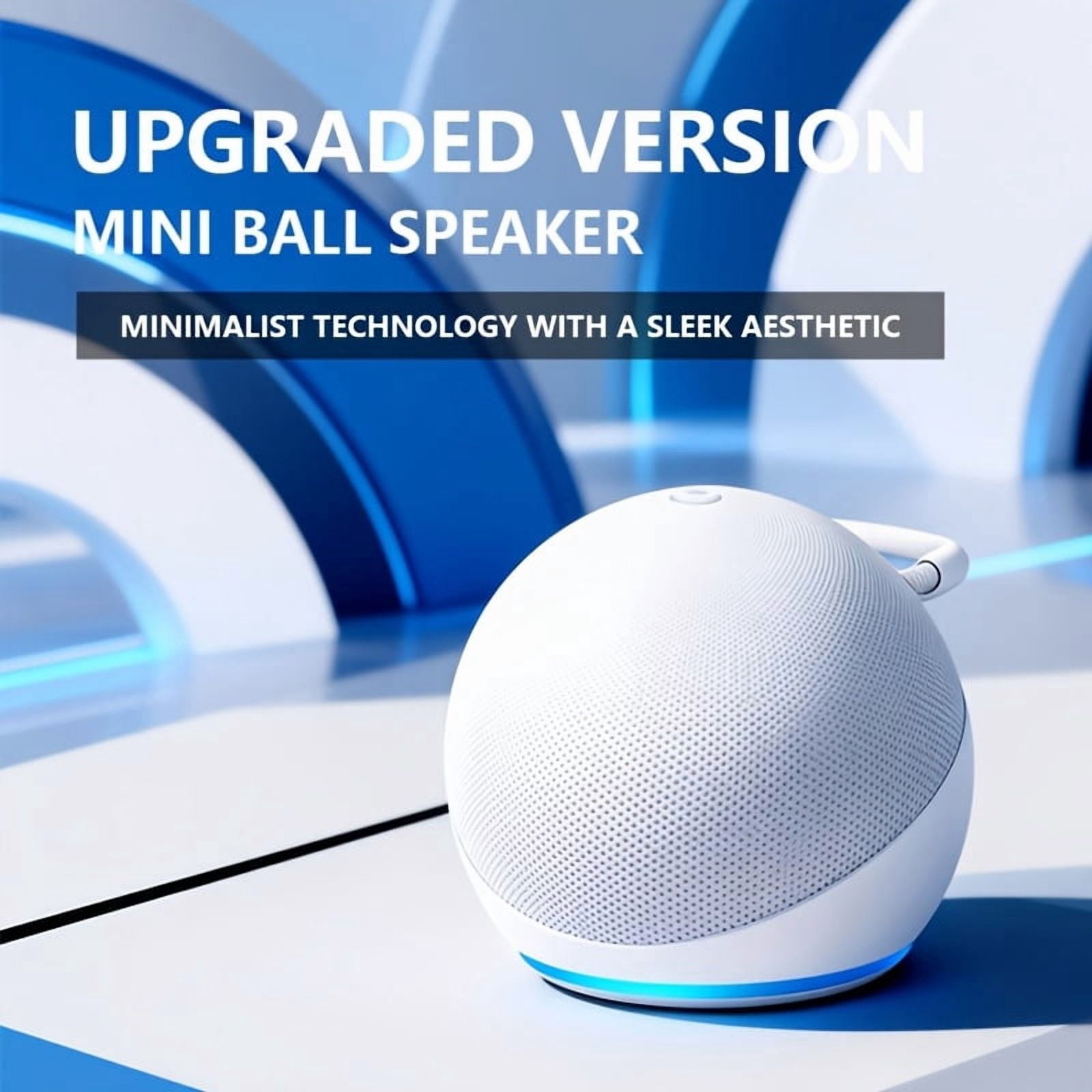 5th Generation Alexa smart Speaker with RGB Lighting & Wireless Subwoofer Base - Portable Dot Speaker Compatible for Echo, Stereo Sound System for, Desktop, TV Audio, Available in 3 Colors