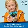 thumbnail image 4 of LEGO City Rides – Gaming Race Car Building Toy for Kids - Pretend Play Set for Boys & Girls, Ages 5+ - Toy Car W/Racecar Driver Minifigure - Gift Idea for Birthdays - 60484, 4 of 8