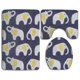 thumbnail image 1 of ABPHQTO Elefante lindo Juego de alfombras de baño de 3 piezas Alfombra de baño Alfombra de contorno y tapa de inodoro ABPHQTO Cont-CHAPPLE-28455, 1 of 2
