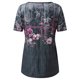 thumbnail image 5 of Blusa de manga corta con cuello en V informal para mujer a la moda, camisetas de verano Fridja  hjk4394, 5 of 5