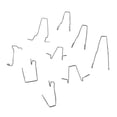 Assorted Stainless Steel Headlight Bulb Retaining Clips Secure Spring ...