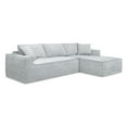 thumbnail image 2 of Jennifer Taylor Home Brenley 110.5" RAF Sofa-in-a-Box Sectional Sofa, Ash Gray Chenille, 2 of 8