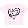 thumbnail image 3 of Inktastic I Love My Uncle in Black Chalk Heart Boys or Girls Toddler T-Shirt, 3 of 5
