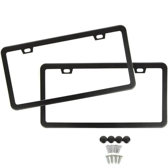 Yhmxh Car Accessories Motorcycle Accessories Holes Stainless Steel License Frame,Car Licenses Covers Holders Stainless Steel Car Frame