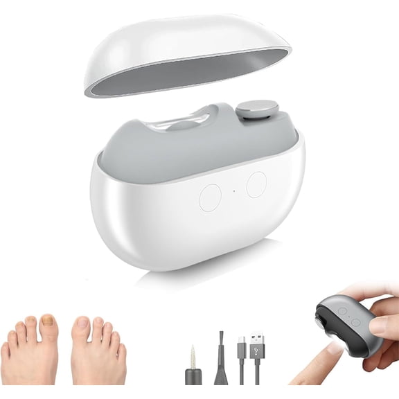 Electric Nail Clippers Seniors – 2026 New 3-in-1 Electric Automatic Nail Trimmer & Polisher with LED Light, USB Rechargeable, Nail Scraps Storage, Safer for Infants, The Elderly, and Adults