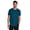 Teal, variant on Active Men's Tonal Micro Stripe Quick Dry Moisture Wicking Workout T-Shirt
