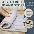thumbnail image 6 of Slsy Japanese Floor Mattress Futon Mattress, 3.5" Thicken Sleeping Pad Foldable Roll Up Mattress Kids Floor Lounger Bed Couches Sofas, 6 of 9