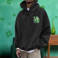 thumbnail image 1 of WILLBEST Sweat à Capuche et Chandails en Molleton pour Hommes Mode Automne et Hiver Décontracté Imprimé Stpatrick à Manches Longues, 1 of 5
