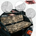 thumbnail image 6 of FKELYI Hunting Camo Leaf Print UTV Seat Cover Waterproof Powersports Seats Covers Anti-Dust Mule Bench Seat Cover Compatible with Mule SX 2017-2023 Interior Decor, 6 of 7