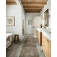 thumbnail image 4 of Amber Lewis x Loloi Billie Collection BIL-04 Aqua/Rust 2'3" x 3'9" Accent Rug, 4 of 8