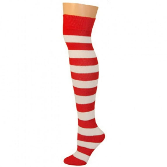 Striped Socks - Red/White
