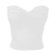 thumbnail image 1 of Top elegante sin tirantes de punto liso para mujer - Top corto con sujetador bandeau elástico para ocasiones informales o fiestas, 1 of 5