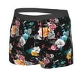thumbnail image 5 of Goofa Hibiscus Rose Printed Men's Boxer Briefs Underwear, Moisture-Wicking Underwear, Trunk,Soft and Breathable Cotton Underwear-Medium, 5 of 9