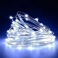 thumbnail image 1 of Guirnalda de luces con batería para Navidad, Micro LED transparente con USB, 8 modos, para decoración de bodas y fiestas, 1 of 4