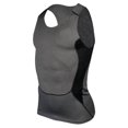 thumbnail image 1 of Greeniant Chaleco para correr para hombre, deportes, Fitness, compresión, tanques sin mangas, secado rápido, ajustado, para correr, Fitness, gimnasio, Uniforme atlético gris METRO Greeniant FS8134-21, 1 of 1