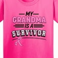 thumbnail image 4 of Inktastic My Grandma is a Survivor Breast Cancer Awareness Youth T-Shirt, 4 of 5