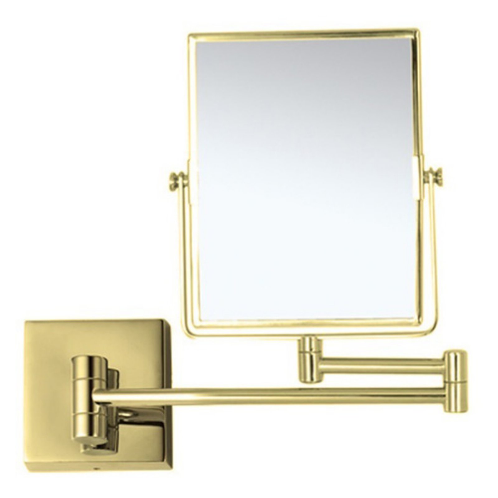 Nameeks Ar7721-3X Windisch 8-1/2" X 6-5/16" Rectangular Brass Make-Up Mirror - Chrome - image 4 of 4