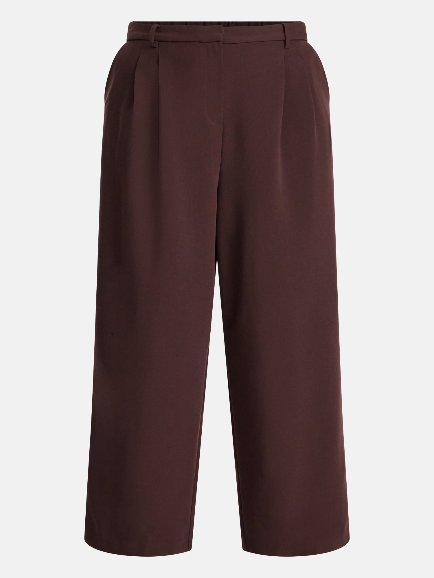 Terra & Sky Women's Plus Wide Leg Pleated Pants, Sizes 0X-5X
