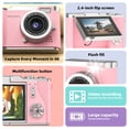 thumbnail image 5 of Ourlife 4K Digital Camera,Autofocus 48MP 1080P HD Video Selfie Camera with 180° Flip Screen,Kids Digital Camera 8X Zoom Anti Shake Compact Cameras for Photography,32GB Card, 5 of 11