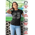 thumbnail image 2 of ShirtBANC 23 Paisley Bandana Womens Graphic Shirt, Basketball Tee, S-3XL, 2 of 5