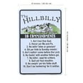 thumbnail image 3 of Hillbilly 10 Commandments Sign Funny Metal Religious Christian Tin Wall Art Country Home Decor, 3 of 4