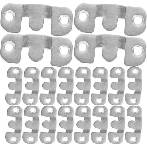 Miangastore 16 Pairs Heavy Duty Picture Hangers Interlocking Photo Frame Hooks Mounting Hooks