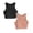 Black 1PCS & Orange 1PCS, variant on Little Girl Bras 7-8 Girls Double Layer Cropped Tank Top Sleeveless Soft Stretch Comfort Fit Casual Wear Racerback Training Bras For Girls