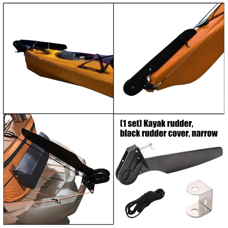 Kayak Nylon Rudder with Rope Foot Control Steering System Canoes Boats Rudder