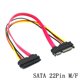 thumbnail image 2 of Adaptador de cable extensor macho a hembra de 22 pines Sata para unidades ópticas HDD, 50,11 Feliz Sencillez, 2 of 5