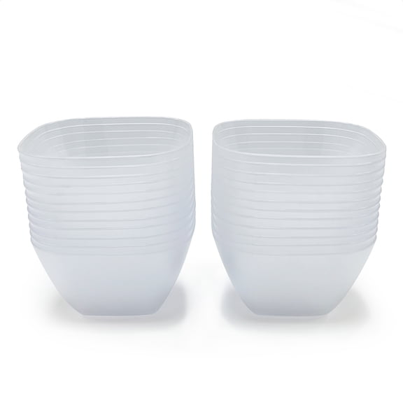 Way To Celebrate Clear Plastic Finger Bowls, 24 Count, 3.8 in, 9.3 oz