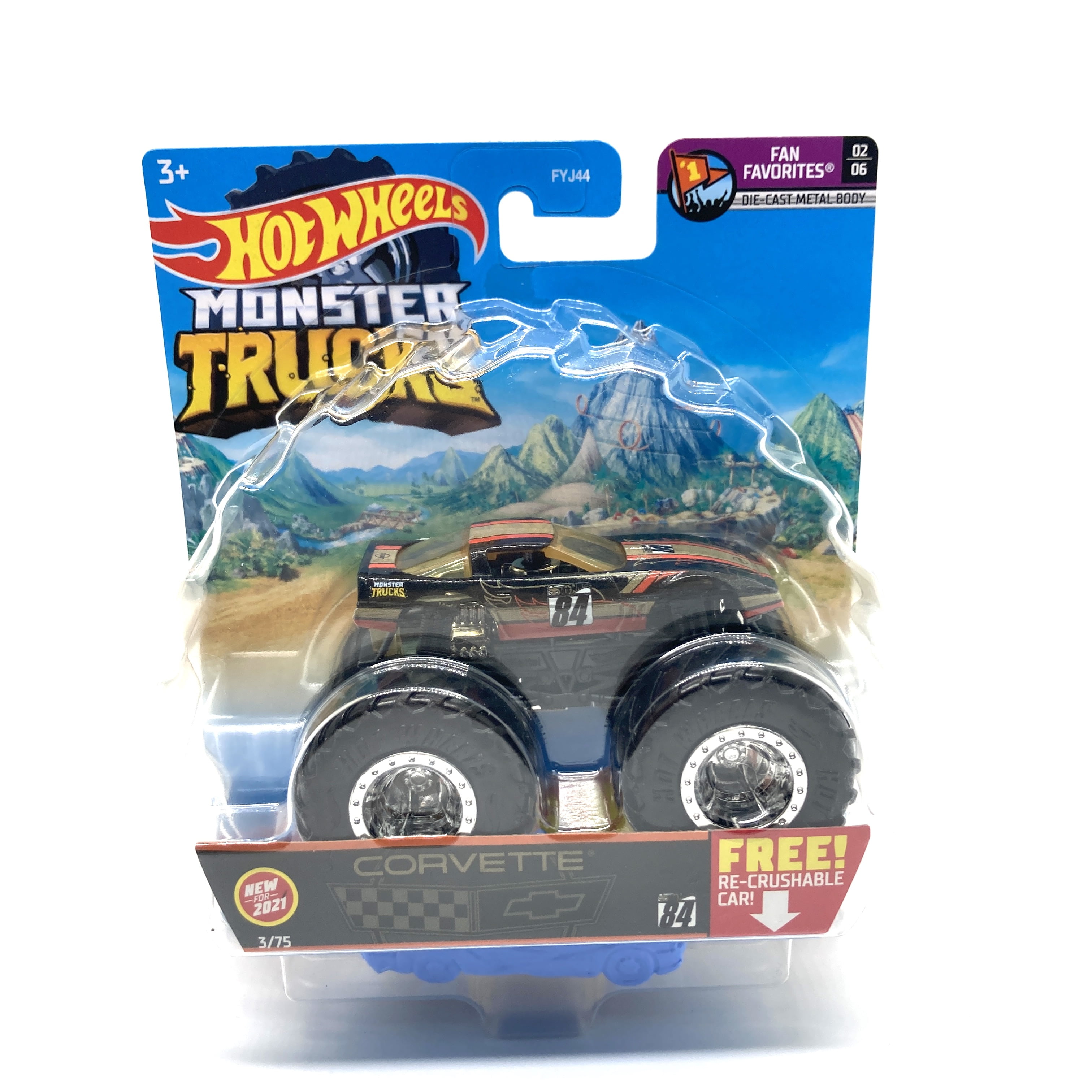 Hot Wheels Monster Jam Truck Chevrolet Corvette 164 New 2021 Walmart