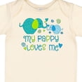 thumbnail image 4 of Inktastic My Pappy Loves Me Cute Elephants Boys or Girls Baby Bodysuit, 4 of 5