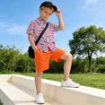 thumbnail image 5 of Dailycode Small Short Sleeve Button Down Shirts Love Heart Bones Paw Star Casual Shirt 3-10 Years, 5 of 9