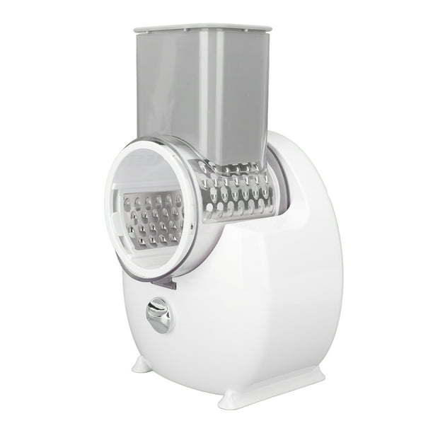 Electric Salad Machine, Battery Powered White Efficient Electric