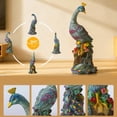 thumbnail image 2 of Feng Shui Creative Peacock Statues，Resin Bird Sculpture  Living Room, Bed Room And Office Handicraft Porch Decoration Statue, 2 of 5