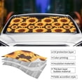 thumbnail image 3 of Yiaed Chocolate Plaid Sunflower Print Car Windshield Sunshade Front Auto Car Front Window Sun Shade Foldable Sun Visor Shield Cover Auto Accessories for Sedan SUV Truck-Medium, 3 of 5