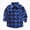 Blue, variant on YIWULA Baby Boys Plaid Shirt Toddler Flannel Button Down Jacket Long Sleeve Outfits Infant School Uniform Shirts Cotton Shacket Coat(8-9 Years,Blue)